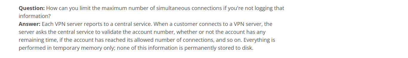 Mullvad VPN simultaneous connections policy dated 27 June 2026, clarifying device limits without logging usage.