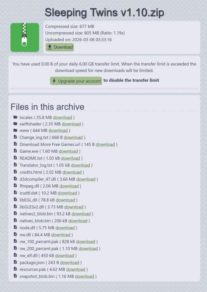 Contents of the game archive | Source: Kaspersky