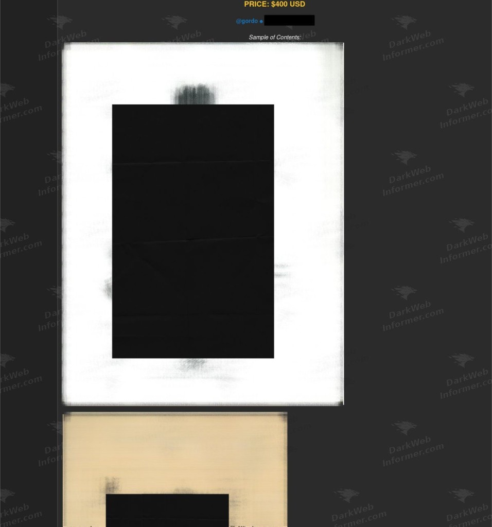 Alleged samples | Source: Dark Web Informer