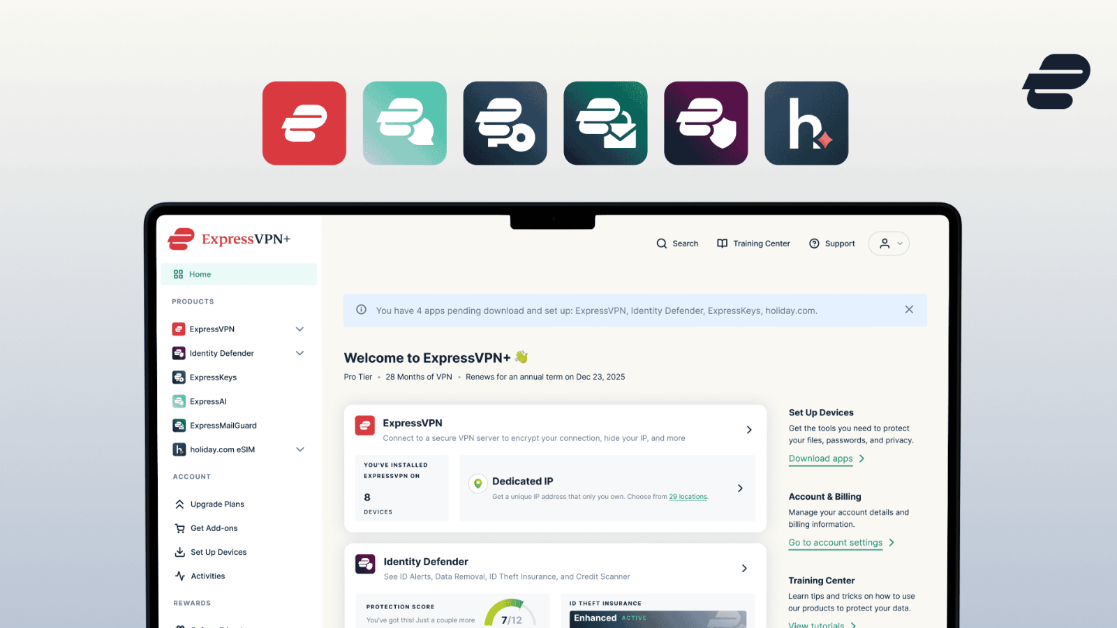 ExpressVPN+ Dashboard Update Adds Passkeys, Unified Hub