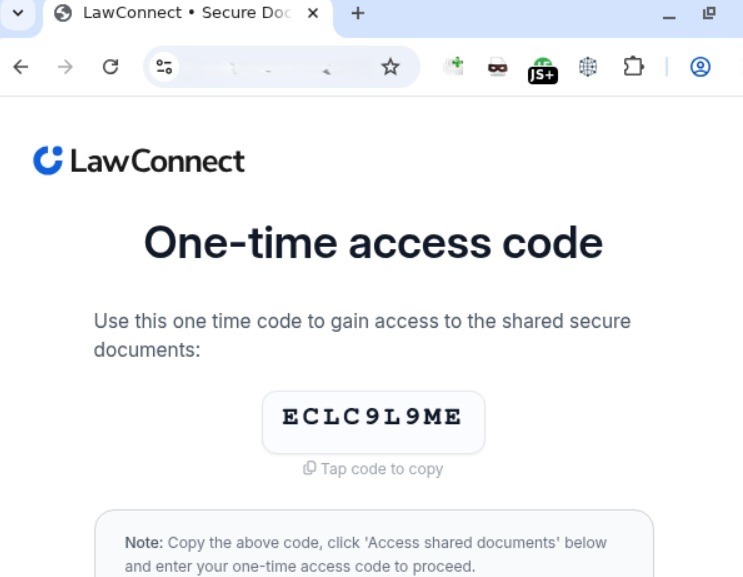 The one-time code | Source: Kaspersky