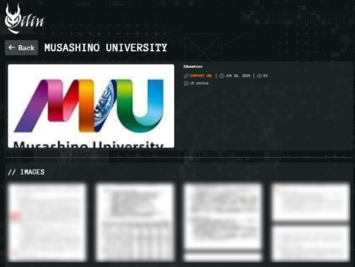 Qilin claims to have Musashino University data | Source: HackManac on X
