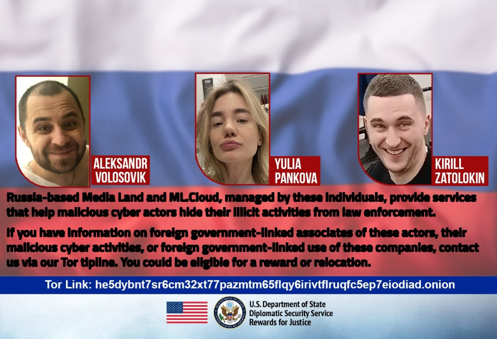 Rewards for Justice program poster | Source: DOJ